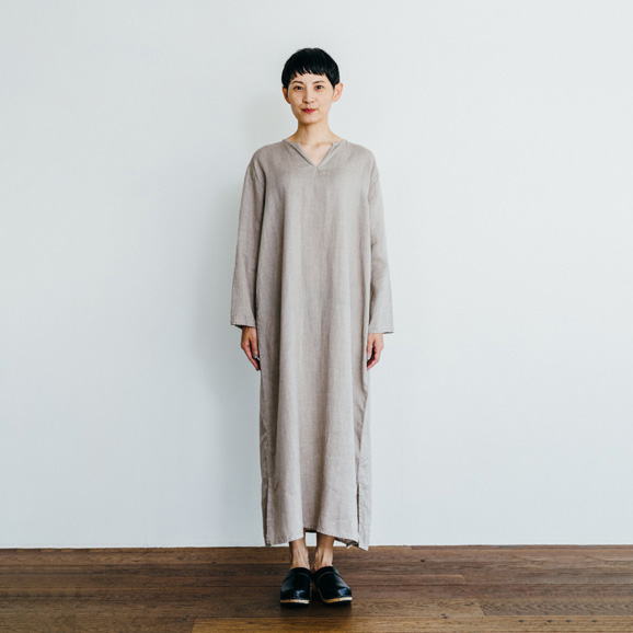fog linen work アリア ロングスリーブナイトシャツ